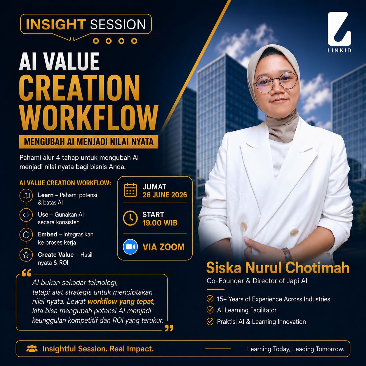 LINKID Insight Session on AI Value Creation Workflow